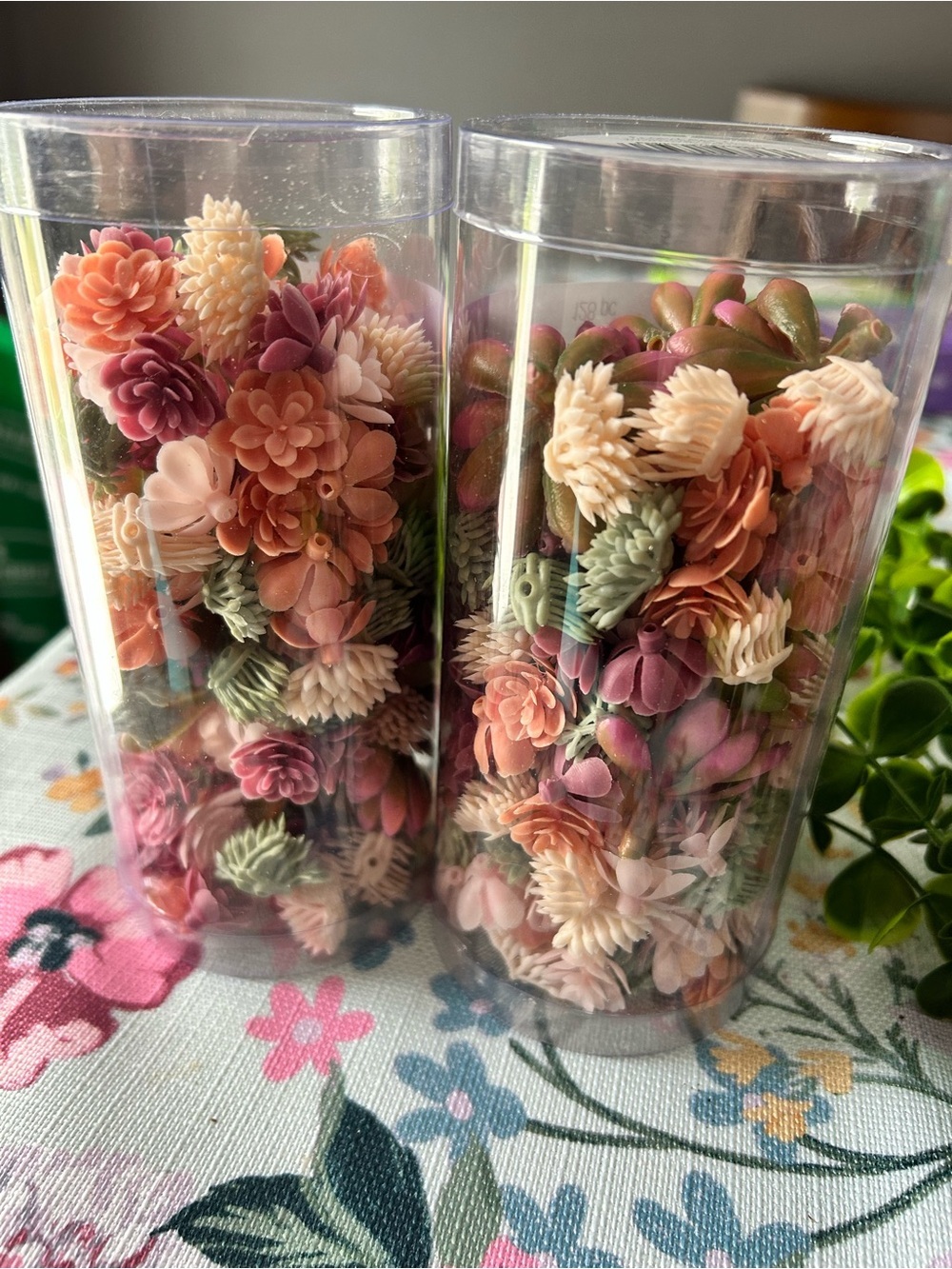 4/$50 Floral Succulent Wreath in Pink and Green SUPPLIES - Picture 4 of 6